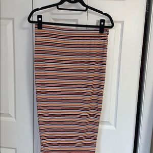 Striped Pencil Skirt